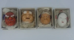 antique mini masks made in japan - Picture 1 of 8
