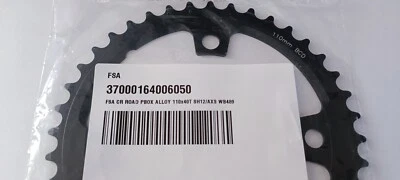 FSA CHAINRING POWERBOX STEALTH 40T 110 BCD 12 SPEED SHIMANO SRAM AXS 4 HOLES - Image 1 of 3