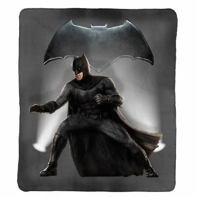 DC Comics Batman Polar Fleece Blanket Rug | Throw 150x130cm Lightweight Warm - Image 1 of 3