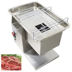 110V 10mm Commercial Meat Cutter Stainless Steel Electric Meat Slicer 200KG/H - Picture 1 of 23