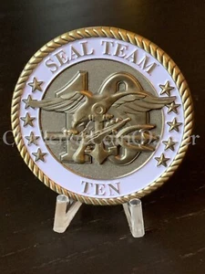 Moneta D72 Navy Seal Team Ten 10 sfida serializzata - Foto 1 di 2