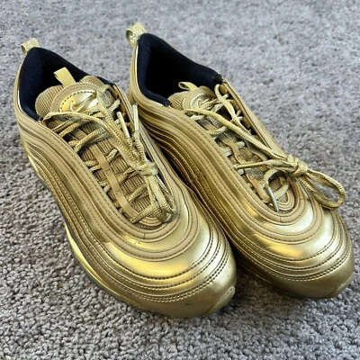 Nike Air Max 97 Shoes Men's 8 Olympic Gold CT4556-700 Comfy Lace Up Minor Scuffs - Image 1 of 4