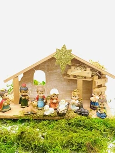 Christmas Nativity Scene Set Figures Manger Figurines  Jesus 12pcs Nacimiento - Picture 1 of 9