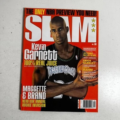 Slam Magazine #38 Kevin Garnett December 1999 Basketball NBA Sports Paperback - Image 1 of 4