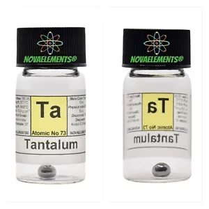 Tantalum Metal, Tantalum Element Sample, Tantalum Shiny Pellet 1 Gram 99.9% Pure - Imagen 1 de 5