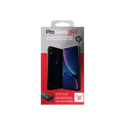 Capa telefone magnética corpo inteiro Tzumi ProGlass 360 com vidro temperado para iPhone XR - Imagem 1 de 2