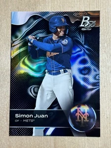 🔥2023 New York Mets PROSPECT Simon Juan Topps Bowman Platinum PROSPECT RC #56 - Picture 1 of 2