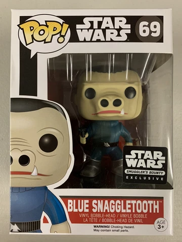 Blue Snaggletooth 69 ~ Star Wars ~ Funko Pop Vinyl ~ Smuggler’s Bounty + P/Protr Cover