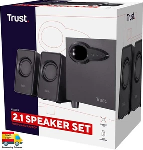 ALTAVOCES ESTEREO 2.1 TRUST 18W SATELITES Y SUBWOOFER ENVIO HOY - Imagen 1 de 5