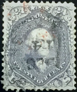 #78 Used, 24¢ Washington Lilac - Well Centered w/Clean APEX Cert SCV $400 - Picture 1 of 3
