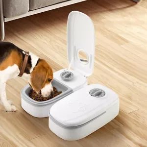 2X Timer Katze Hund Automatischer Futterspender Futterautomat Katzenfütterung DE - Bild 1 von 8