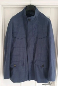 Brioni Men's Wool Blue Field Jacket with quilted lining. Size XXXL. UK 48 - Picture 1 of 17