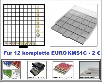 SAFE 6610 BEBA MÜNZBOXEN MAXI GRAU Für 10 komplette Euro Kursmünzensätze - Bild 1 von 4