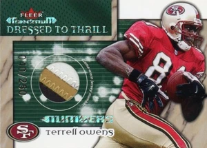 TERRELL OWENS (3 - FARBEN) FLEER MAXIMUM STITCHED JERSEY CARD 49ERS #040/250 - Bild 1 von 2