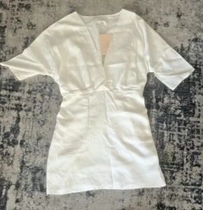 Vestido Sancia Blanco Talla Pequeña - Nuevo con etiqueta (antes $188) - Imagen 1 de 7
