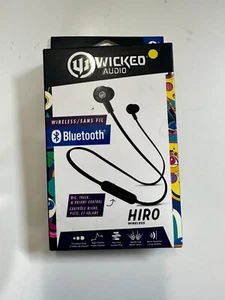 Wicked Audio Hiro Wireless Headphones Black WIBT1950 - Picture 1 of 6