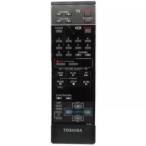 Control remoto VCR original de fábrica Toshiba VC-65 para M-6550, M-6555, M-7855, M-7850 - Imagen 1 de 7