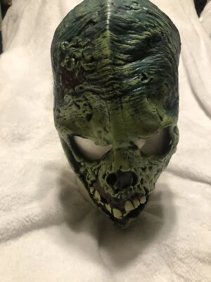 California Costume Green zombie latex mask - Image 1 of 3