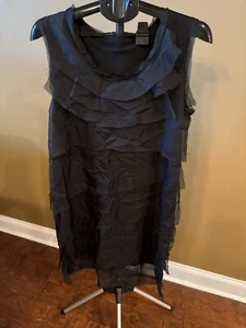 Black Ruffle Dress Size XL - Picture 1 of 10