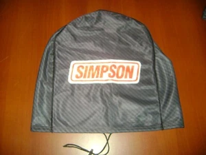 MOTORCYCLE HELMET BAG MICROFIBER SIMPSON HELMET CARRY HELMET DUFFLE CARBON FIBER - Foto 1 di 3