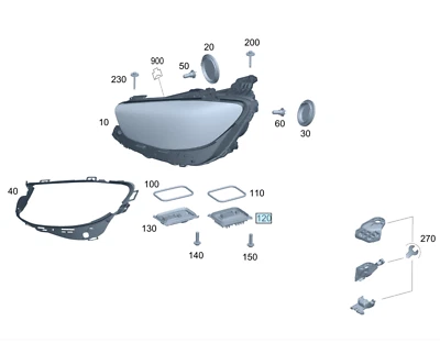 NEW OEM LED MODULE INVERTER CONTROLLER MERCEDES E-CLASS W213 E63S W200 E450 E220 - Image 1 of 3