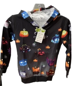 Kids Hoodie 5T Full Zipper Pockets Graphic Blox Fruits Roblox Game Boy Girl Rare - Picture 1 of 13