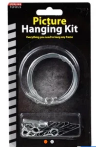 Metal Picture Hanging Kit - Everything you need to hang any frame - Picture 1 of 3
