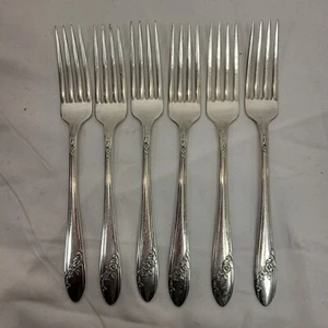 Tudor Plate 1946 QUEEN BESS Pattern Dinner Forks 7.5" - Picture 1 of 6