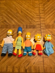 Vintage 1990 THE SIMPSONS FAMILY DOLLS Figures MATT GROENING 20th CENTURY FOX - Picture 1 of 9