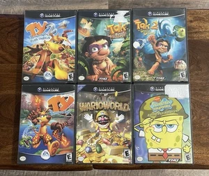 Nintendo GameCube Game Lot x6 WarioWorld & More! *NO RESERVE* - Picture 1 of 4