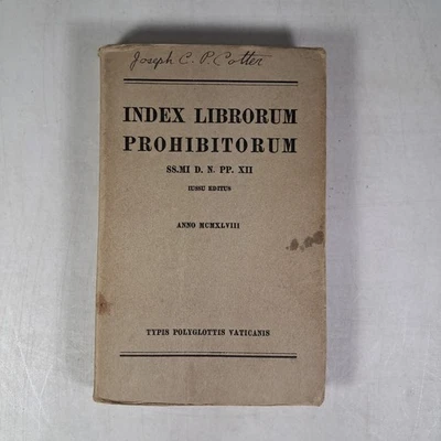 Index Librorum Phohibitorum  Pius XII 1948 Softcover Catholic Latin  - Image 1 of 4