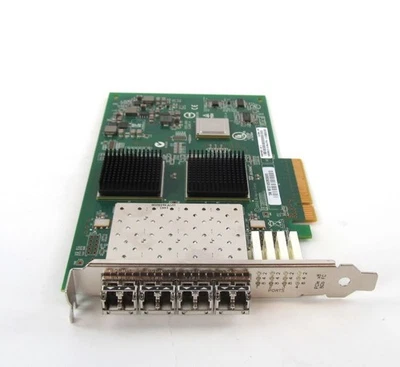 Qlogic QLE2564 Qlogic 8GB Quad Port FC Card PCI-E FH w/ SFPs 4z - Image 1 of 3