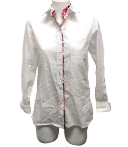 Dolce&Gabbana Women's White T-Shirt Size 10 100%Cotton Double Collar - Picture 1 of 14