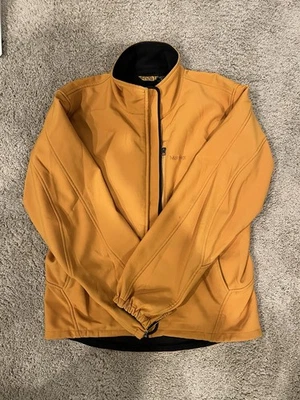 Marmot Jacket Mens Medium Yellow Softshell Full Zip Stretch Fleece Lined Outdoor - Image 1 of 4