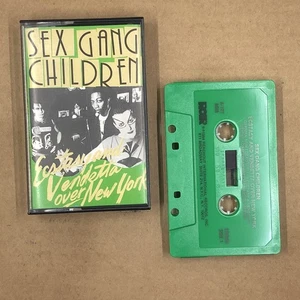 SEX GANG CHILDREN Cassette Tape 80s Rock Goth ECSTASY AND VENDETTA OVER NEW YORK - Picture 1 of 6