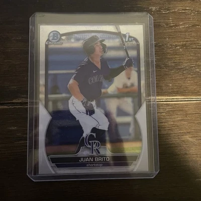 2023 Bowman - Chrome Prospects Juan Brito #BCP-77 1st Bowman - Image 1 of 2