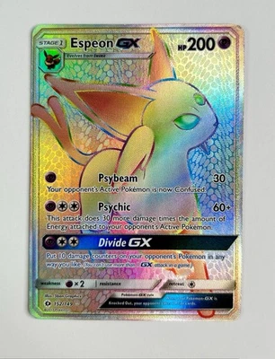 Espeon GX 2017 Pokemon Sun & Moon Base Set Secret Rare #152/149 * Near Mint - Image 1 of 2