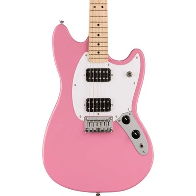 Squier Sonic Mustang HH Electric Guitar, Maple Fingerboard, Flash Pink - Image 1 of 3