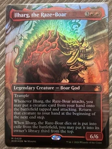 Ilharg, the Raze-Boar (Anime Borderless) -Foil Near Mint MTG Ravnica Remastered - Picture 1 of 1