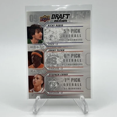 2009-10 Upper Deck Draft Edition - Draft Class Stephen Curry, Ricky Rubio, Jonny - Image 1 of 4