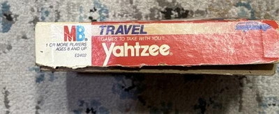 Travel Yahtzee Game Milton Bradley Vintage 1986  - Image 1 of 4