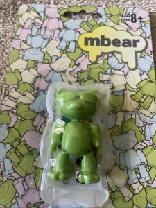 New MBEAR Teddy Bear Figure - Green - Stikfas SWEET Mascot MB001B - - Picture 1 of 2