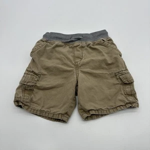 Oshkosh Genuine Bgosh Article Shorts Toddler Boys Size 4T Beige Logo..#30596 - Picture 1 of 11