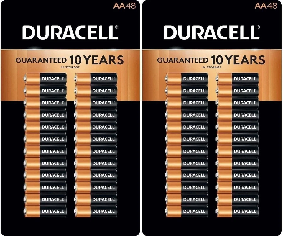 Duracell 80240706 Coppertop Alkaline Batteries AA - 48 PK