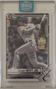 Bobby Witt Jr Topps Archives Baseball 2024 On Card Auto /99 Kansas City Royals - Bild 1 von 2