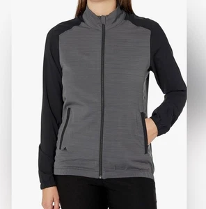Adidas Damen Essentials Full Zip Wind schwarz grau leichte Jacke Größe Small - Bild 1 von 4