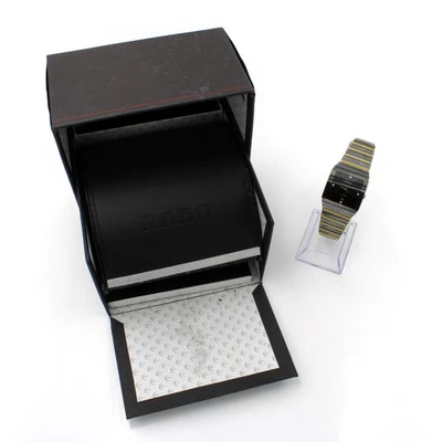 Rado Integral Jubile Ceramic Black Dial Quartz Date Window 28mm Watch WB3497-1 - Image 1 of 4