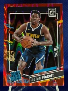 JALEN PICKETT 2023-24 Donruss Optic Red Seismic Rated Rookie /130 #215 Nuggets - Picture 1 of 3