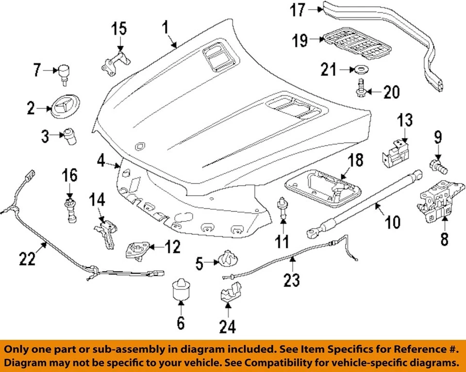 Mercedes MERCEDES-BENZ OEM 13-16 GL550 capô-choque almofada 0009987440 - Imagem 1 de 1