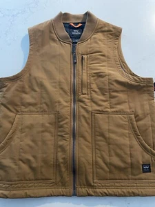 Walls Bristlecone Driftwood MID-WEIGHT PUFFER Vest Men's Large Full Zip Nylon - Picture 1 of 10